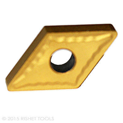 RISHET TOOLS DNMG 542 C5 Multi Layer TiN Coated Carbide Inserts (10 PCS)