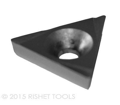 RISHET TOOLS TPGC 222 C5 Uncoated Carbide Inserts (10 PCS)