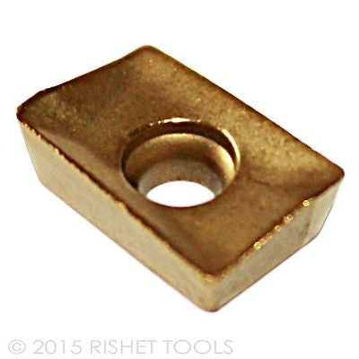 RISHET TOOLS APKT 1003 PDR-HM C2 Multi Layer TIN Coated Carbide Inserts (10 PCS)