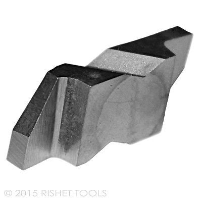 RISHET TOOLS NG 3097L C2 Uncoated Notched Grooving Carbide Inserts (10 PCS)