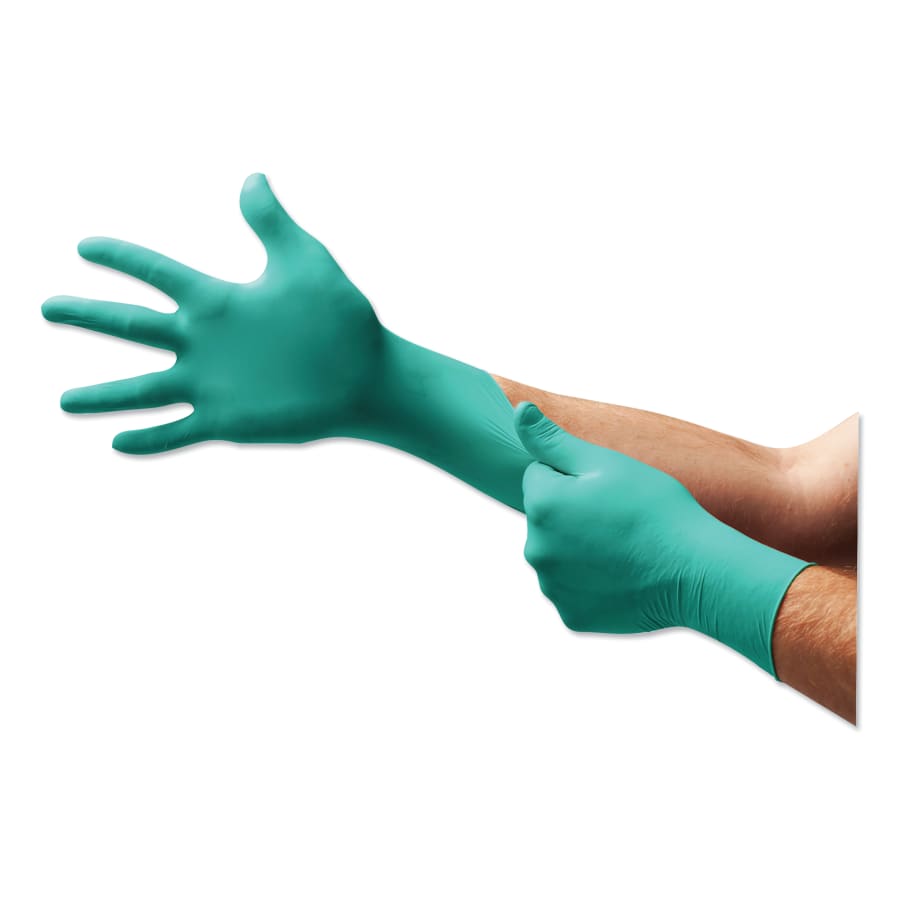 ANSELL TouchNTuff 92-600-L Chemical Resistant Nitrile powder free disposable gloves, Size LARGE - Case of 1000 (10 Boxes)