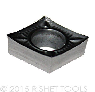 RISHET TOOLS CCGX / CCGT 32.52 High Polish Carbide Inserts for Aluminum (10 PCS)