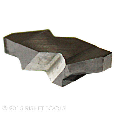 RISHET TOOLS NG 2094L C5 Uncoated Notched Grooving Carbide Inserts (10 PCS)