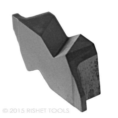 RISHET TOOLS NG 2031R C2 Uncoated Notched Grooving Carbide Inserts (10 PCS)