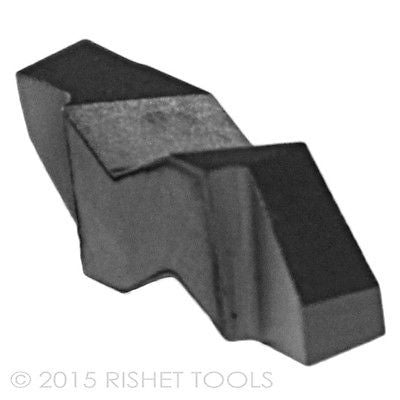 RISHET TOOLS NG 2125L C5 Uncoated Notched Grooving Carbide Inserts (10 PCS)