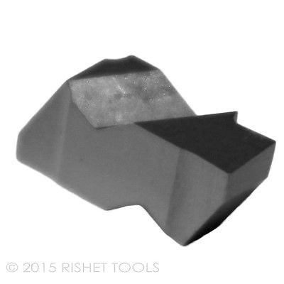 RISHET TOOLS NG 2125L C5 Uncoated Notched Grooving Carbide Inserts (10 PCS)