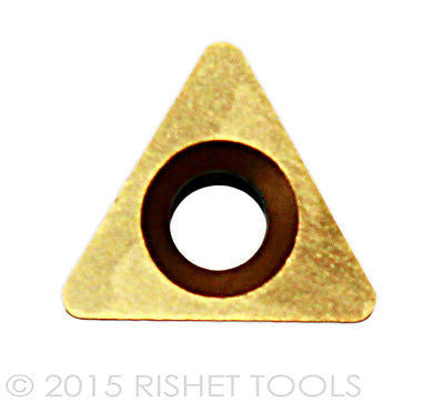 RISHET TOOLS TPGB 221 C5 Multi Layer TiN Coated Carbide Inserts (10 PCS)