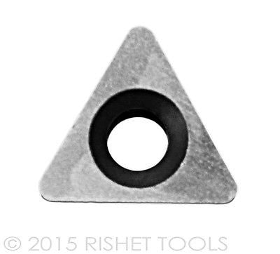RISHET TOOLS TPGB 222 C5 Uncoated Carbide Inserts (10 PCS)