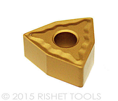 RISHET TOOLS WNMG 432 C5 Multi Layer TiN Coated Carbide Inserts (10 PCS)