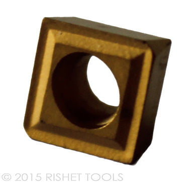 RISHET TOOLS CPGT 32.52 C5 Multi Layer TiN Coated Carbide Inserts (10 PCS)