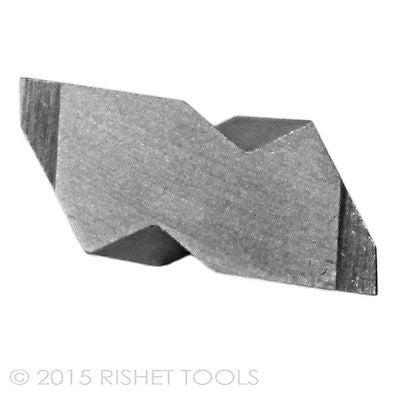 RISHET TOOLS NG 2031R C2 Uncoated Notched Grooving Carbide Inserts (10 PCS)