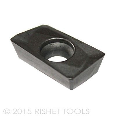RISHET TOOLS NT-3R C5 Uncoated Carbide Inserts – 10 Pack, For Steel & Stainless