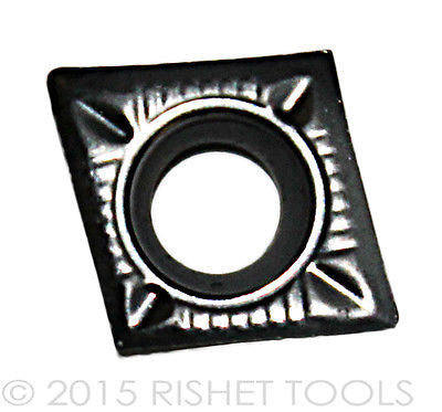 RISHET TOOLS CCGX / CCGT 432 High Polish Carbide Inserts for Aluminum (10 PCS)