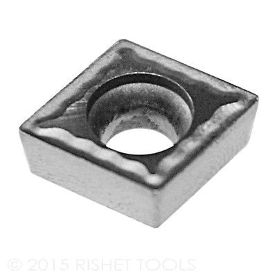 RISHET TOOLS CCMT 32.52 C2 Uncoated Carbide Inserts for Cast Iron (10 PCS)