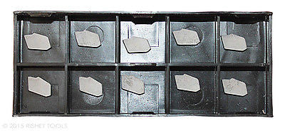 RISHET TOOLS GTN-2 C2 Uncoated Carbide Inserts (10 PCS)