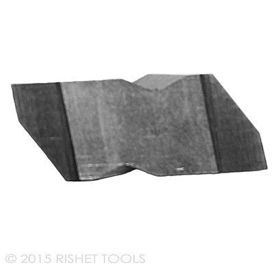 RISHET TOOLS NG 3097L C2 Uncoated Notched Grooving Carbide Inserts (10 PCS)