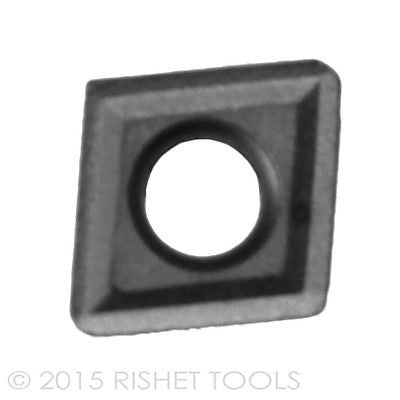 RISHET TOOLS CPGT 32.52 C2 Uncoated Carbide Inserts (10 PCS)
