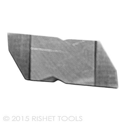 RISHET TOOLS NG 3125R C5 Uncoated Notched Grooving Carbide Inserts (10 PCS)