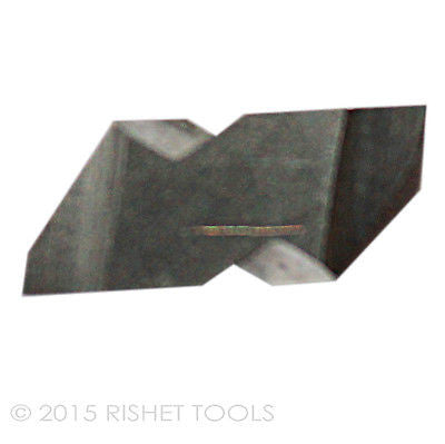 RISHET TOOLS NG 2094R C2 Uncoated Notched Grooving Carbide Inserts (10 PCS)