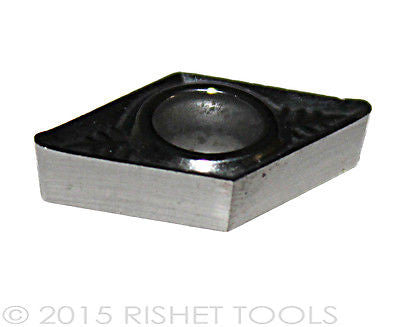 RISHET TOOLS DCGX / DCGT 21.50 High Polish turning Inserts for Aluminum (10 PCS)