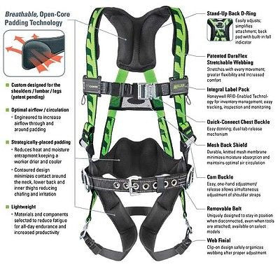 MILLER BY HONEYWELL AC-QC-BDP/UGN AIRCORE Full Body Harness