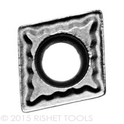 RISHET TOOLS CCMT 21.51 C2 Uncoated Carbide Inserts for Cast Iron (10 PCS)
