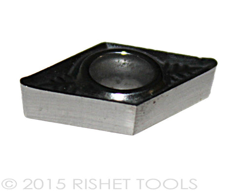 RISHET TOOLS DCGX / DCGT 32.52 High Polish turning Inserts for Aluminum (10 PCS)